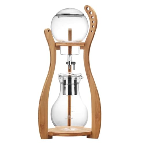 Cafetera fría con filtro de acero inoxidable y flujo controlable para uso doméstico u oficina