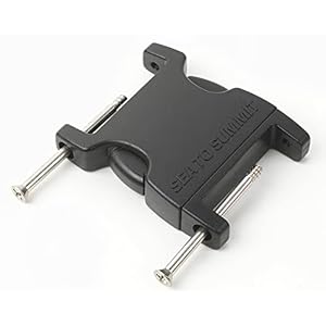 sea to summit 2 pin field repair side release buckle black, 20 mm