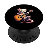 Photo Gallery divertente design axolotl che suona la chitarra per gli amanti della musica popsockets popgrip adesivo Photo Gallery divertente design axolotl che suona la chitarra per gli amanti della musica popsockets popgrip adesivo