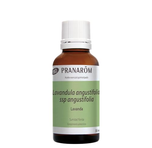PRANARÔM Aceite Esencial Lavanda Verdadera BIO – Sueño y Estrés – Aceite Esencial Quimiotipado HECT – 100% Puro y Natural – 30 ml