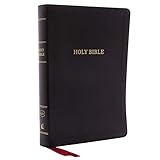 KJV Holy Bible: Giant Print Center-Column Reference Bible, Deluxe Black Leathersoft, Red Letter,...