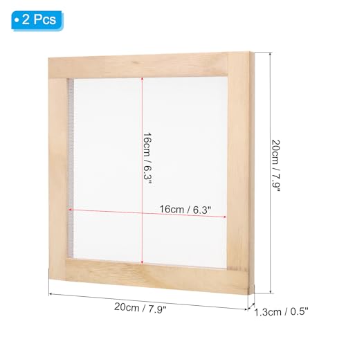 PATIKIL 7.9"x7.9" Wooden Paper Making Screen - Image 2