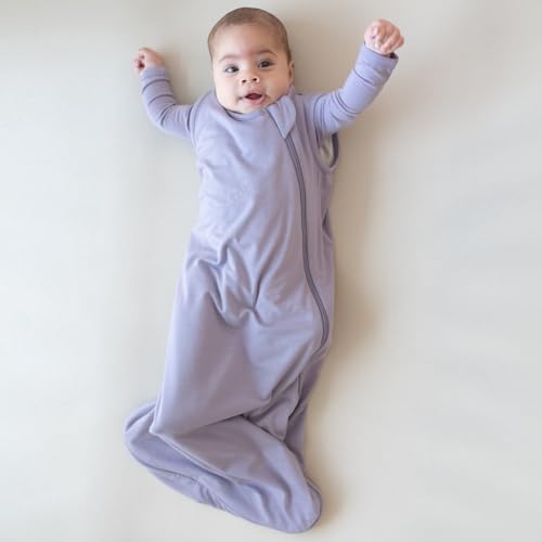 KYTE BABY Unisex Sleep Bag for Babies and Toddlers, 0.5 Tog, 97% Rayon made from Bamboo, 3% Spandex (Medium, Taro)