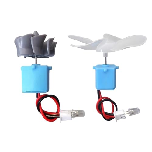 Motor eólico con LED Modelo B: generador de viento para maquetas 3