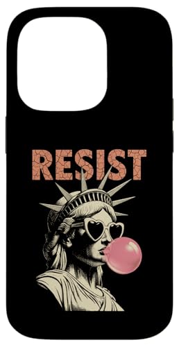 Resist Statue Liberty Bubblegum Equality Retro Edgy Protest �X�}�z�P�[�X iPhone 14 Pro �p