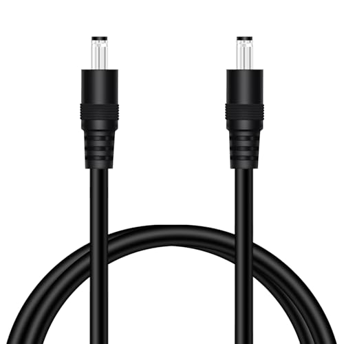 Adaptador de fuente de alimentación de 5,5 mm x 2,1 mm macho a macho 18 AWG