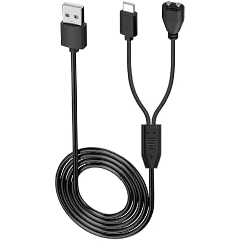 Kissmart Charger for Jugbow/Delupet/Yawpet Dog Training Collar, Magnetic Charging Cable for DT-61/66/67/68/72/73 Shock Collar and Remote (3.3ft/1m) Cover