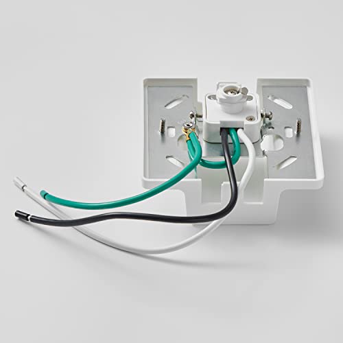 Vanoopee H Track Floating Canopy Connector White For Single Circuit H Type Track Rail, H Track Rail Cover Compatible With Halo Track System, Led Track Lighting Accessories, Easy Install #TOP1