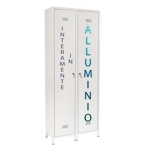 Escelsior Armadio da Esterno in Alluminio, Mobile portascope Antipioggia con Serratura, Impermeabile, Resistente alle intemperie, armadietto per Balcone, Giardino