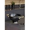 Masterclass 24cm Stainless Steel Matt Black And Brass Colander For Sale Online | UK