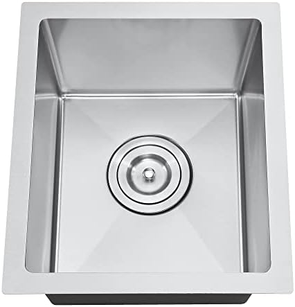 ATTOP 15 Inch Undermount Bar sink,15''x17'' Nano Coating Stainless Steel Undermount Single Bowl Sink Small Kitchen Basin