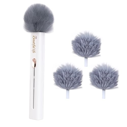 Plumero Atrapapolvo, Eiflayn Plumeros Extensible, Set De Limpieza Multiusos 2 En 1 para Teclados, Dispositivos, Pantallas, Interiores De Coches Y MáS (Blanco, con Tres Cabezas Reemplazables)