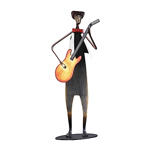 Statue de joueur de guitare cadeau idéal pour musicien et décoration de bar