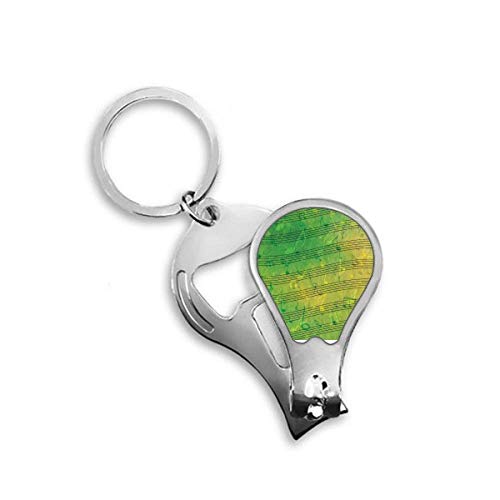 Coupe-ongles de pieds vert motif musique 5 lignes DIYthinker