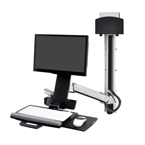 SV Combo Arm sans surface de travail bras ecran et clavier ajustable