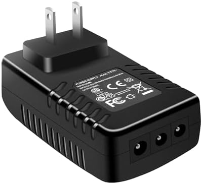 VHBW 24V DC Power Supply Adapter – Compatible with Hue Smart Light Bars, Light Strips & Sync Boxes – 3-Way Output Design, 100-240 V Input, Stable 24 V 1 A Output