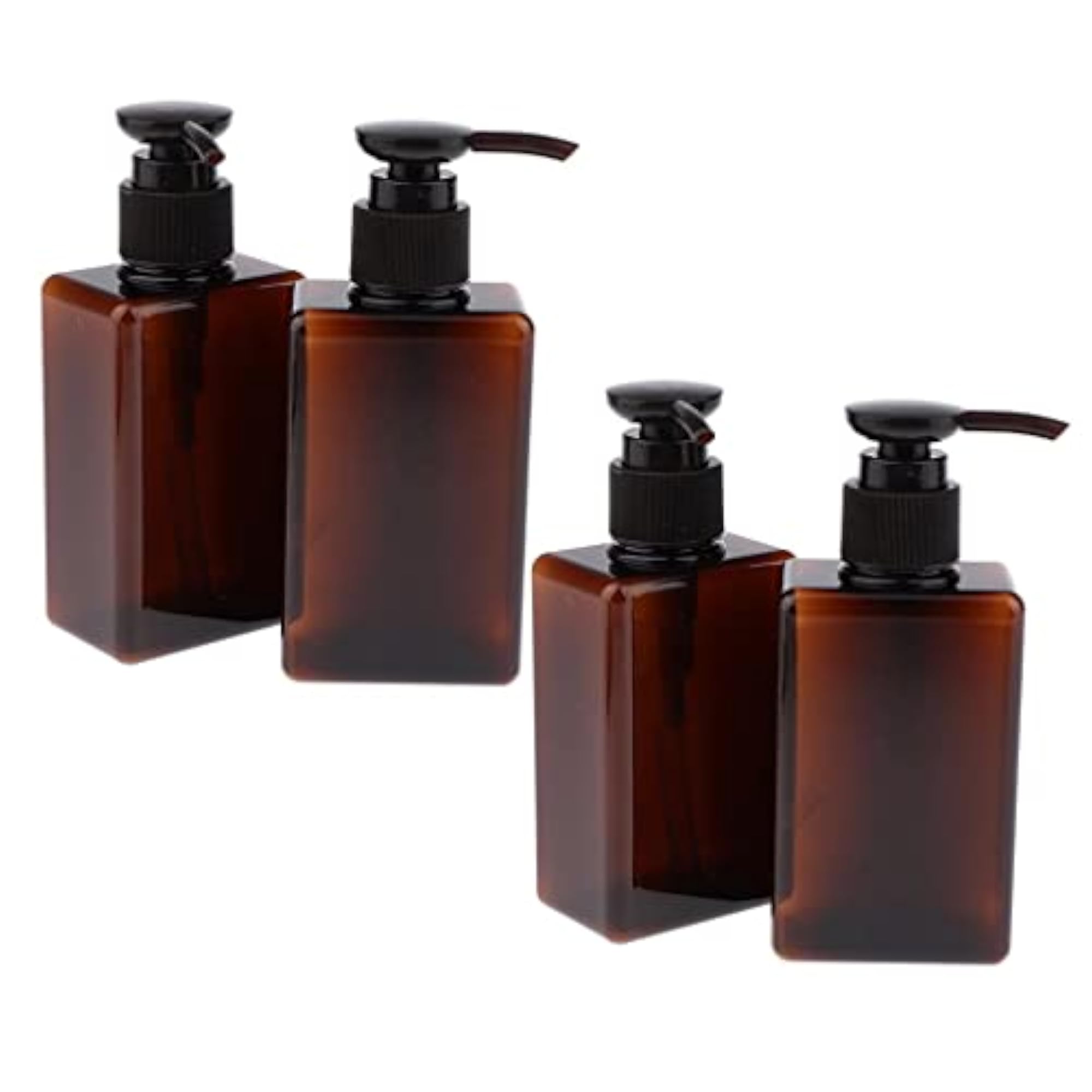 4Pcs Empty PET Shampoo Soap Conditioner Pump Bottles 150mL Containers