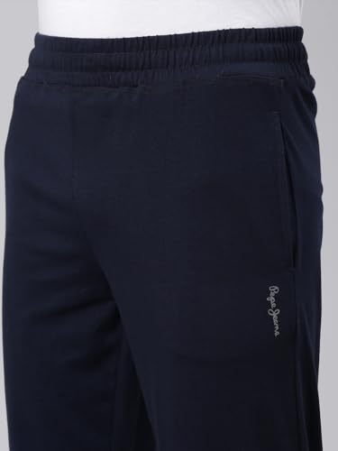 Image of Pepe Jeans Men's Mid Rise Track Pant Combo | 100% Cotton Superior Comfort For All Day Lounge Wear