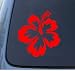 HIBISCUS FLOWER - Hawaiian - Car, Truck, Notebook, Vinyl Decal Sticker #1019 | Vinyl Color: Red