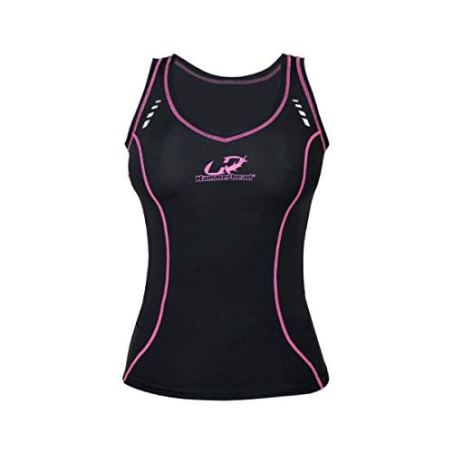 Hammerhead HH3-Long Distance , Camisa sin Mangas Para Corrida, Mulheres, Preto/Rosa, M