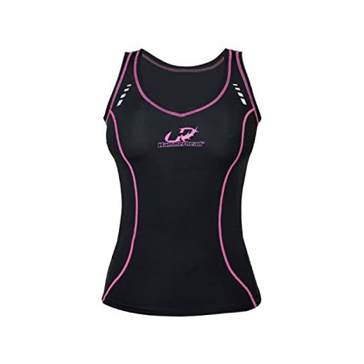 Hammerhead HH3-Long Distance , Camisa sin Mangas Para Corrida, Mulheres, Preto/Rosa, P