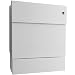 Produktbild Radius Briefkasten Letterman 5 Weiss mit LED-Klingel rot + Zeitungsrolle 561 E-KR