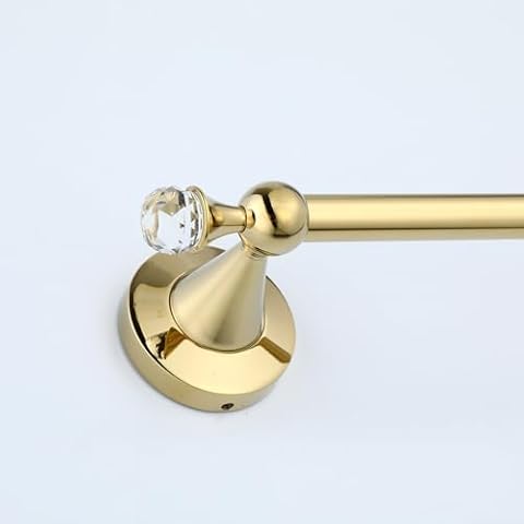 Cavoli Gold Towel Bar with Diamond Mounting Hardware Bathroom, Kitchen, Restroom Hanging,24-inch… Cover