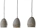 Produktbild DELIFE Hängeleuchte Cirillo 70x15 Grau 3 Schirme Beton