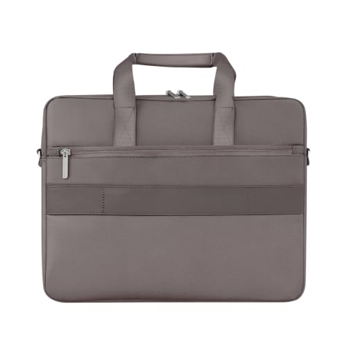 Image of GRIPP Hugo Laptop Sleeve Bag for Laptop /MacBook up to 14 Inch, Detachable Shoulder Strap, Carry Handle, Trolley Sleeve, Tablet Compartment, Multiple Organisers, Office and Travel Bag - Sand Beige
