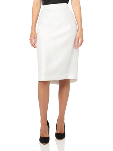 Elegant Natural White Jacket/Skirt Suit for Women by Le Suit, Size 18 - Image 3