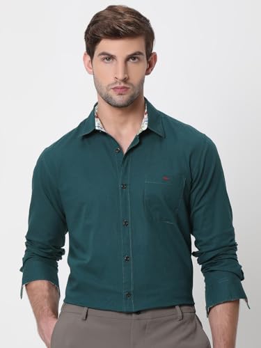 Image of MUFTI Mens Cotton Linen Slim Fit Shirt