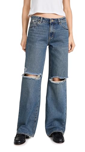 ABRAND Women's 99 Baggy Devyn Rip Jeans