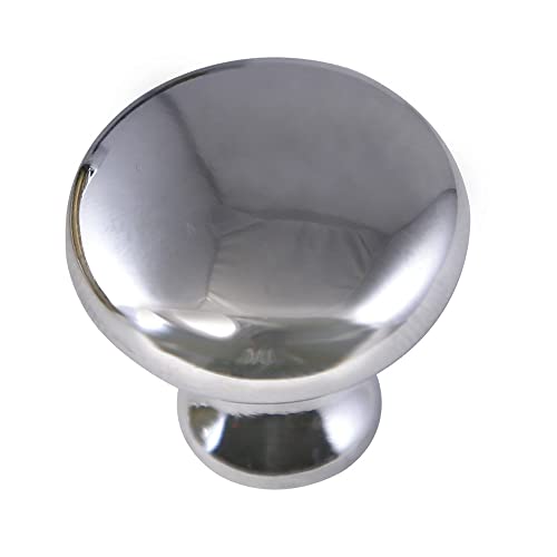 Design House 564534 1.25-Inch Mushroom Cabinet Knob, Polished Chrome, 5-Pack #TOP14