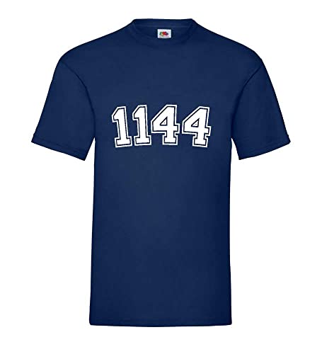 T-shirt bleu marine homme XXXL grande taille basique en coton
