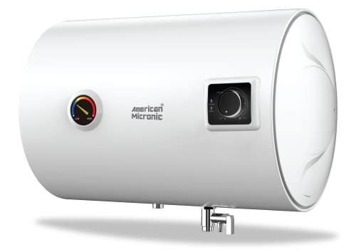 AMERICAN MICRONIC-Imported Horizontal Water Heater, 15 Litre, 8 Bar Pressure, Titanium Glass Lined Seemless Steel Tank, Variable Temprature Control, Magnesium Anode, (White)-AMI-WHH-15LDx AMERICAN MICRONIC-Imported Horizontal Water Heater, 15 Litre, 8 Bar Pressure, Titanium Glass Lined Seemless Steel Tank, Variable Temprature Control, Magnesium Anode, (White)-AMI-WHH-15LDx