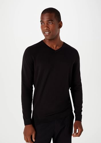 Blusão Básico Masculino Em Tricô De Algodão Preto XG