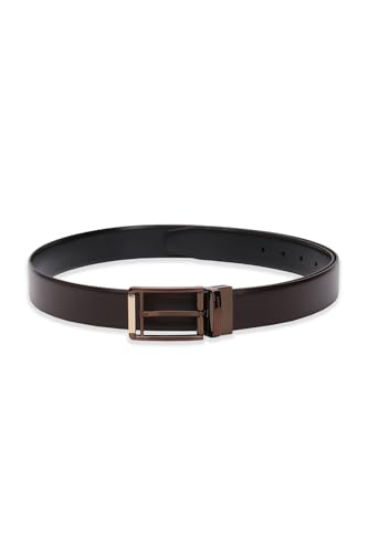 Image of Peter England Men Leather Reversible Belt