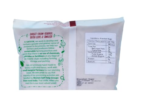 Image of S Siddhagiri's SATVYK The Health re Store Organic Desi Khand (Set of 10-10Kg)-Unrefined Khandsari|Raw Khand|Unprocessed Sugarcane Sugar|Chemical Free Khand|Pesticides Free Khandsari|Sulphur-Free