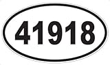 US Decal, Inc. Number 41918 Oval Sticker