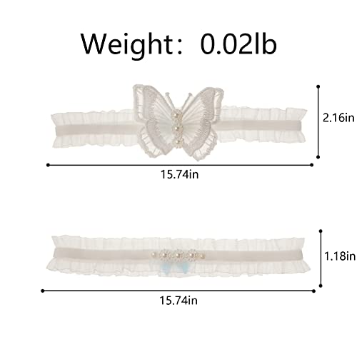 Wedding Garter for Bride Lace Leg Garter Belt with Flower Floral4