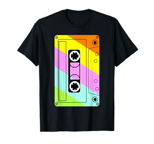 Retro cassetta nastro vintage Music Lover 80s 90s Maglietta