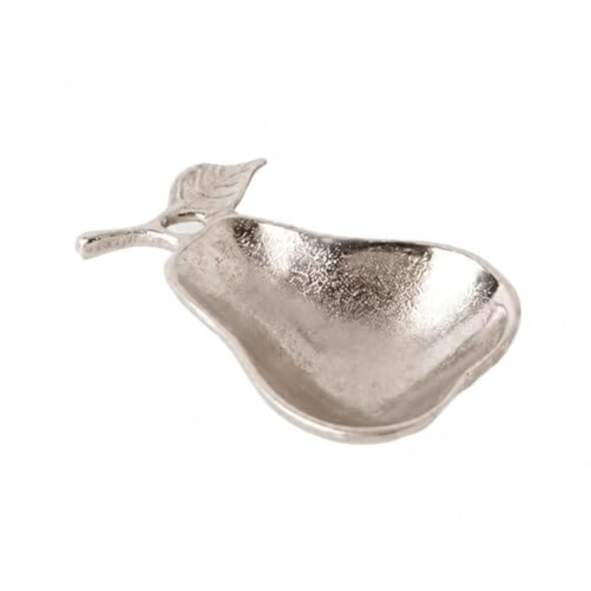 Versatile Aluminum Decorative Dish, Silver Electroplated
