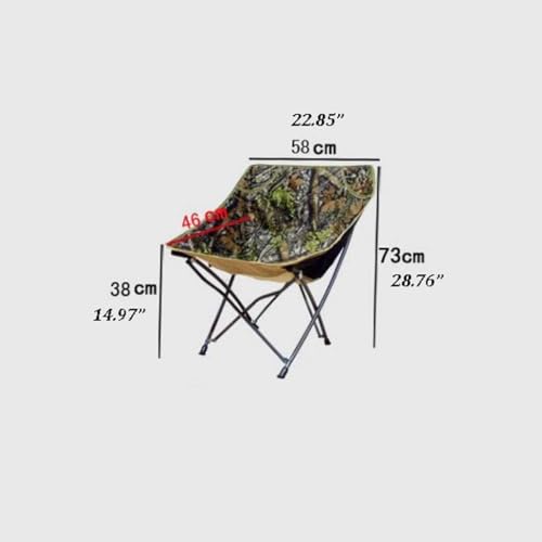 Sedia Moon Sedia da Campeggio Portatile da Pesca Sedia da Trekking allungabile Pieghevole Sedia da Campeggio Leggera Sedia per Il Tempo Libero