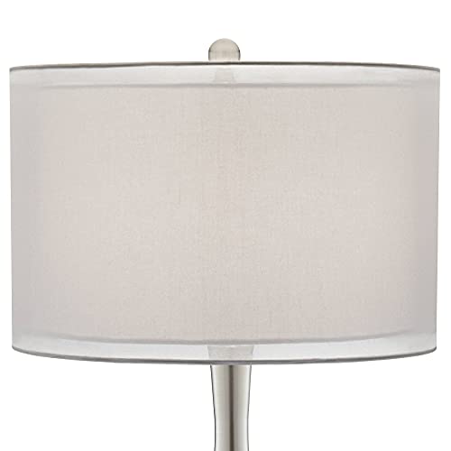 Lámpara de mesa moderna 77.5 cm con USB y dimmer miniatura 4
