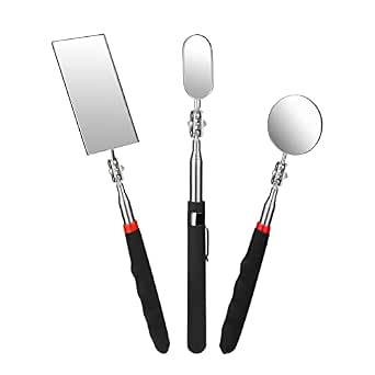 Produktbild von DONAU Elektronik Magnet-Kombi-Set 3-teilig – Schale, Teleskopmagnet, Spiegel – Edelstahl