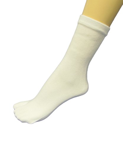 Image of COUVER Quarter - Midcalf High Flip Flop, Split toe Socks for Women, Tabi Big Toe Socks