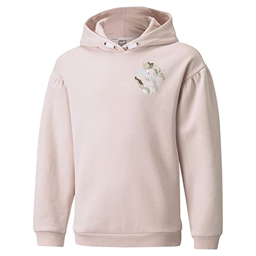 PUMA Alpha Hoodie FL G Sweat-Shirt Capuche Enfant Fille Molleton Noir