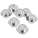 MUXSAM 8-Pack Inline Skate Bearing Bushing Spacers for 8mm Axles - Silver, Wheel Center Bearing Spacers for Men & Women Outdoor Skating