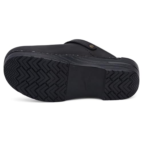 Image of Dansko Ingrid Sling Back Mule Clog for Women - Anti-Fatigue Rocker Bottom Promotes Forward Foot Motion - Premium Leather Uppers for Long-Lasting Wear