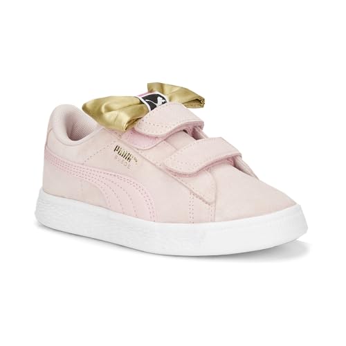 PUMA Toddler Girls Suede Classic Light Flex Bow V Slip On Sneakers Shoes Casual - Pink2